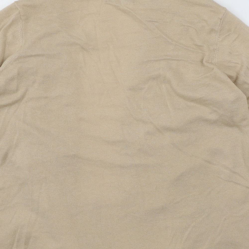 Bonmarché Womens Beige  Knit Cardigan Jumper Size M