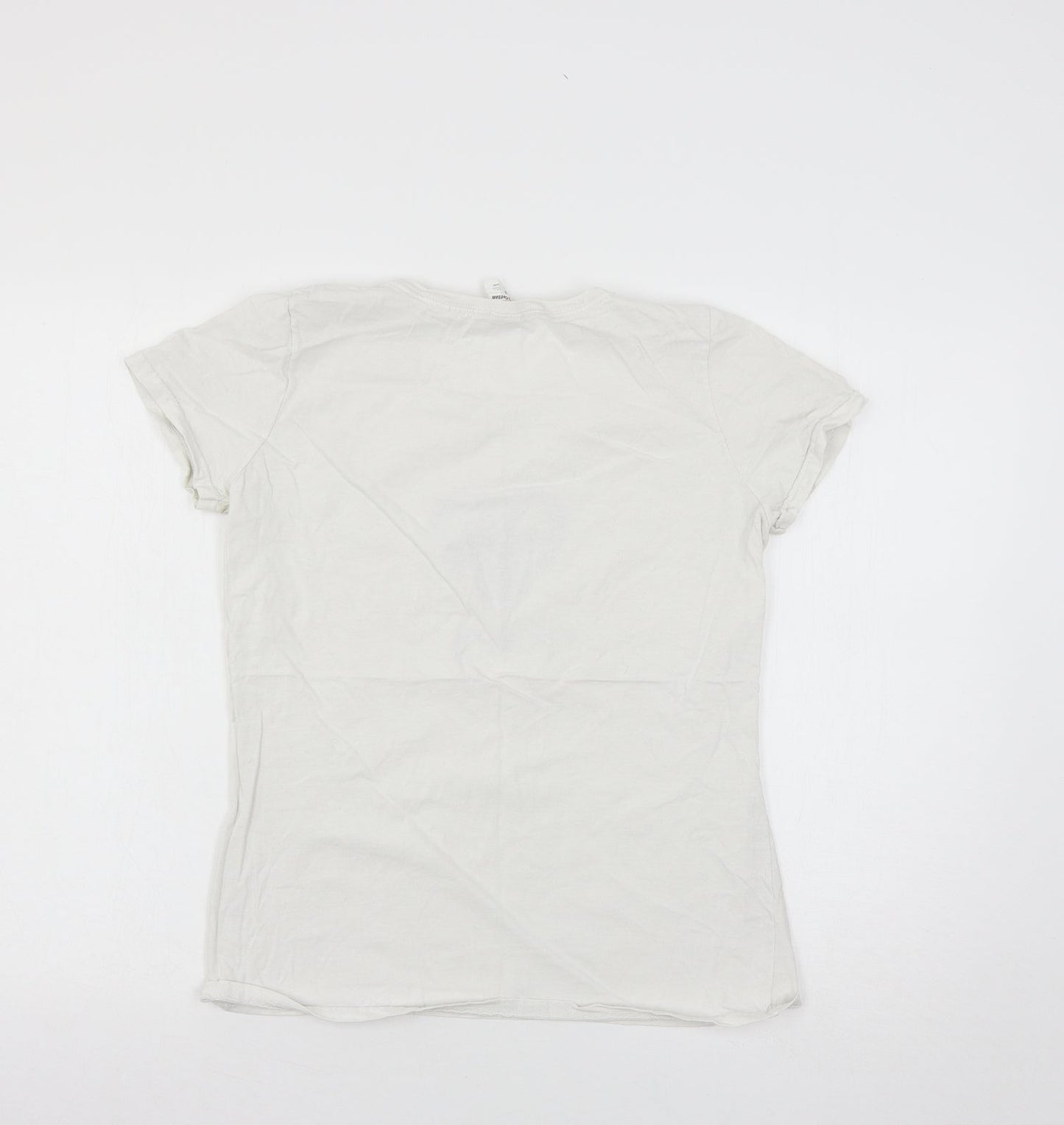 Fruit of the Loom Womens White  Jersey Basic T-Shirt Size M  - Be Women