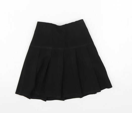 Marks and Spencer Girls Black   Flare Skirt Size 6 Years