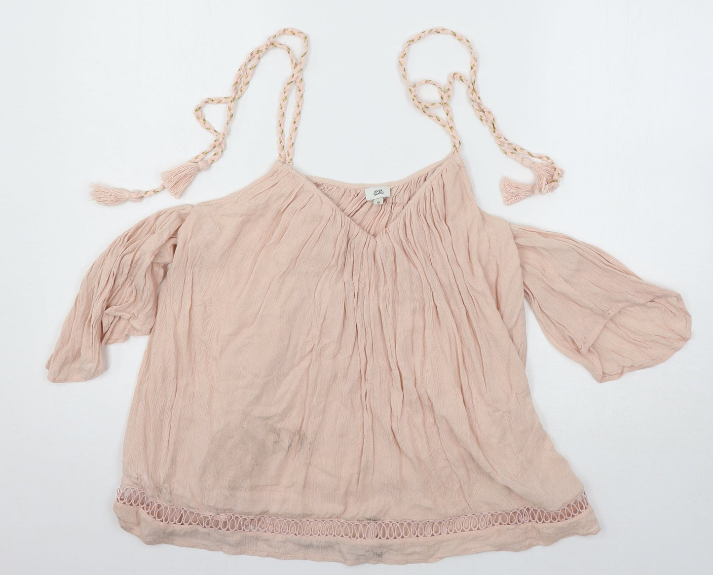 River Island Womens Pink   Basic Blouse Size 10
