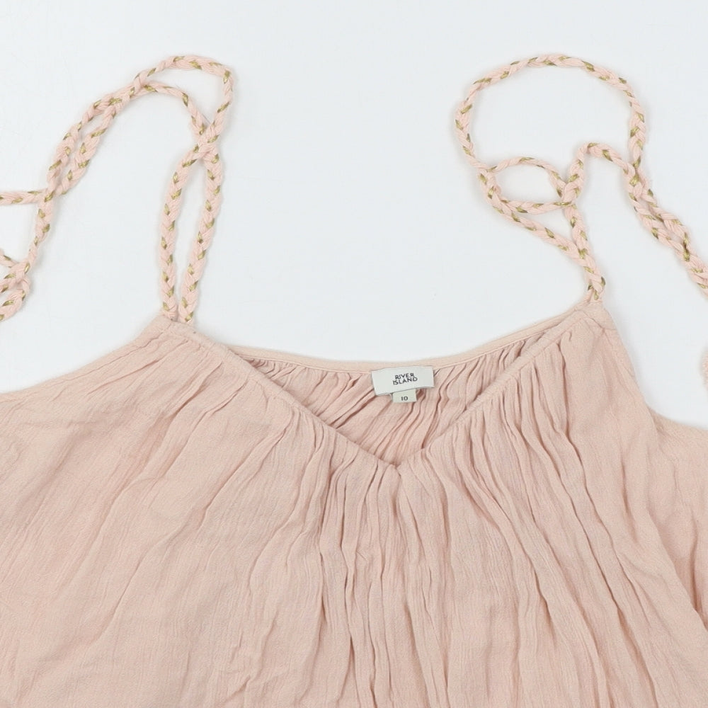 River Island Womens Pink   Basic Blouse Size 10