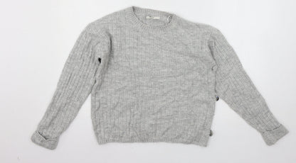 George Womens Grey  Knit Pullover Jumper Size M