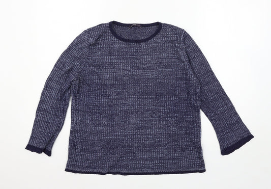Marks and Spencer Womens Blue  Knit Pullover Jumper Size 14