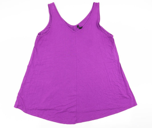 Preworn Womens Purple   Basic Tank Size 20