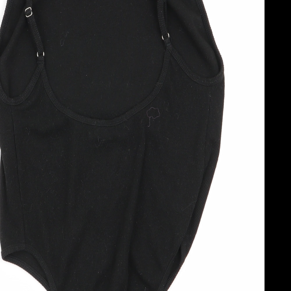 glassons Womens Black   Bodysuit One-Piece Size S
