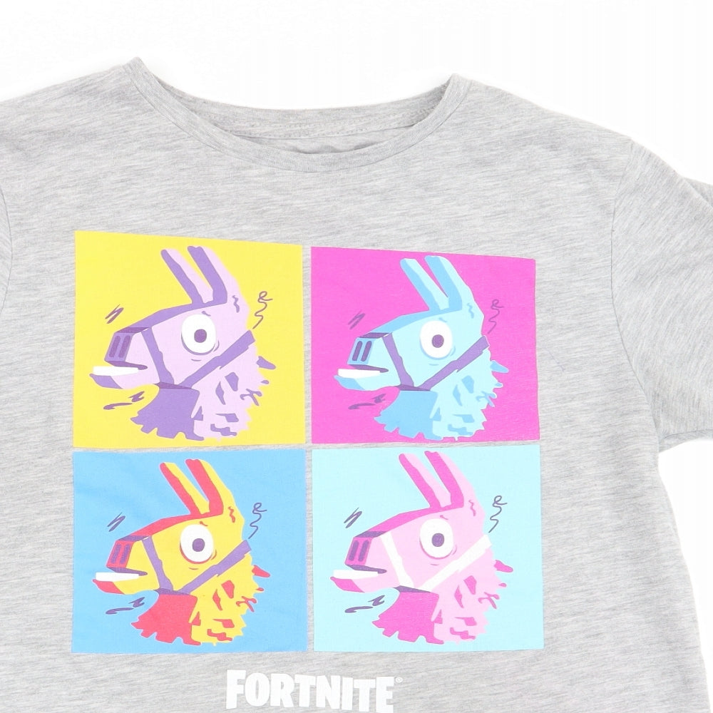 fortnite Boys Grey   Basic T-Shirt Size M