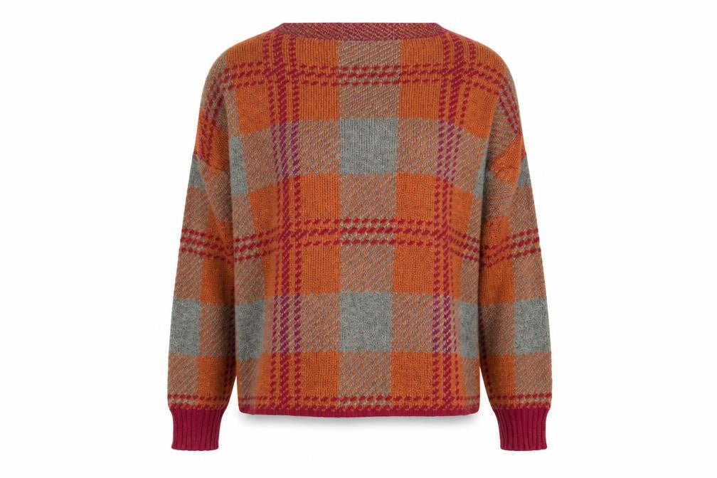 fashion go Womens Multicoloured Geometric  Pullover Jumper Size M