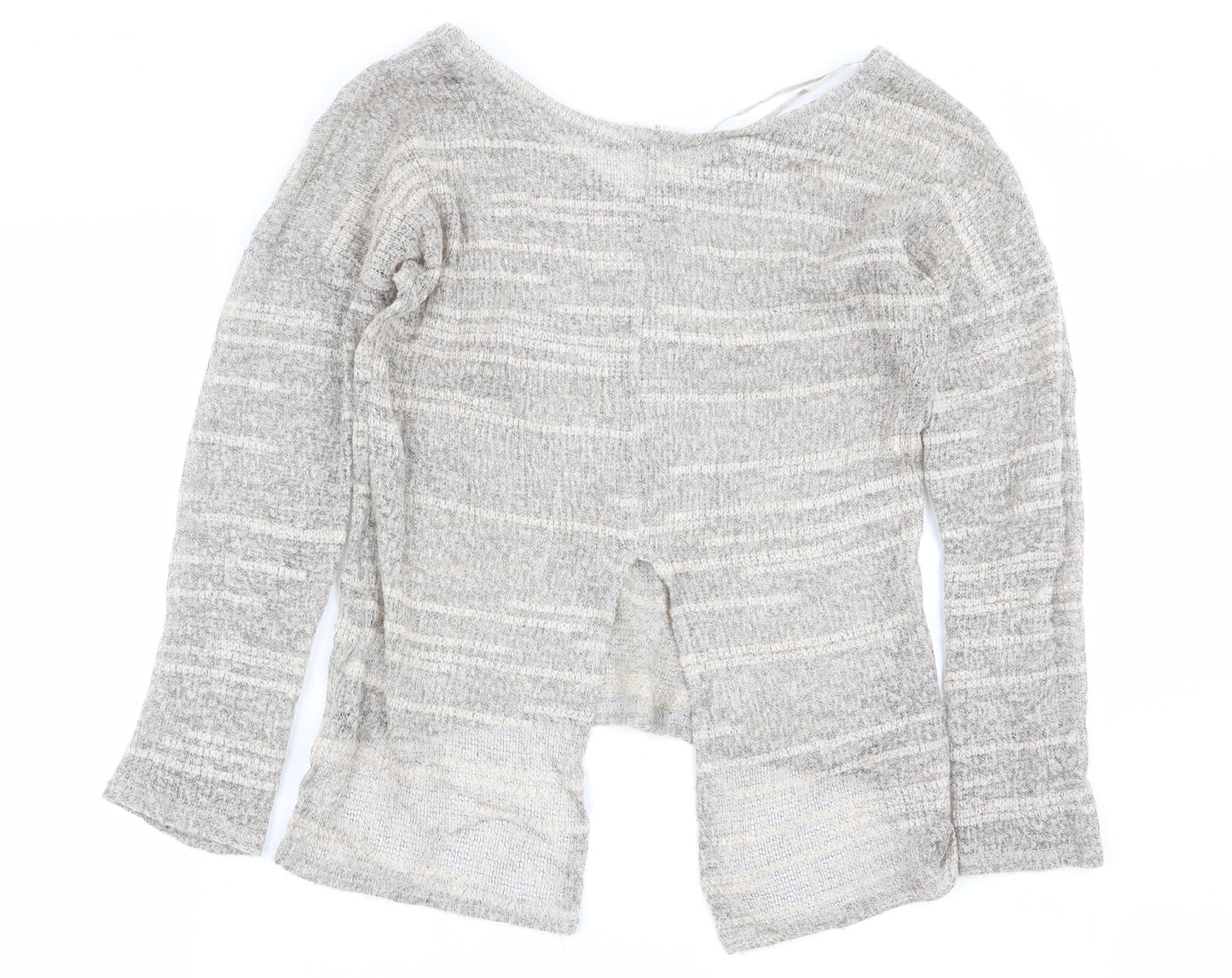 miss selfrudge Womens Beige Striped  Pullover Jumper Size 10