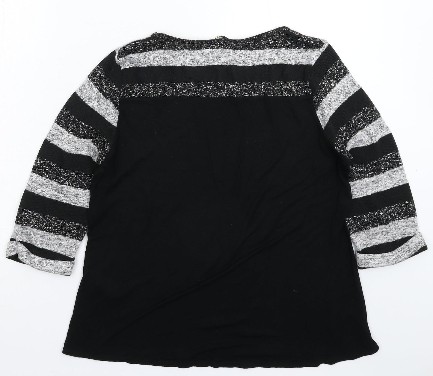 Oasis Womens Multicoloured Striped Knit Pullover Jumper Size S