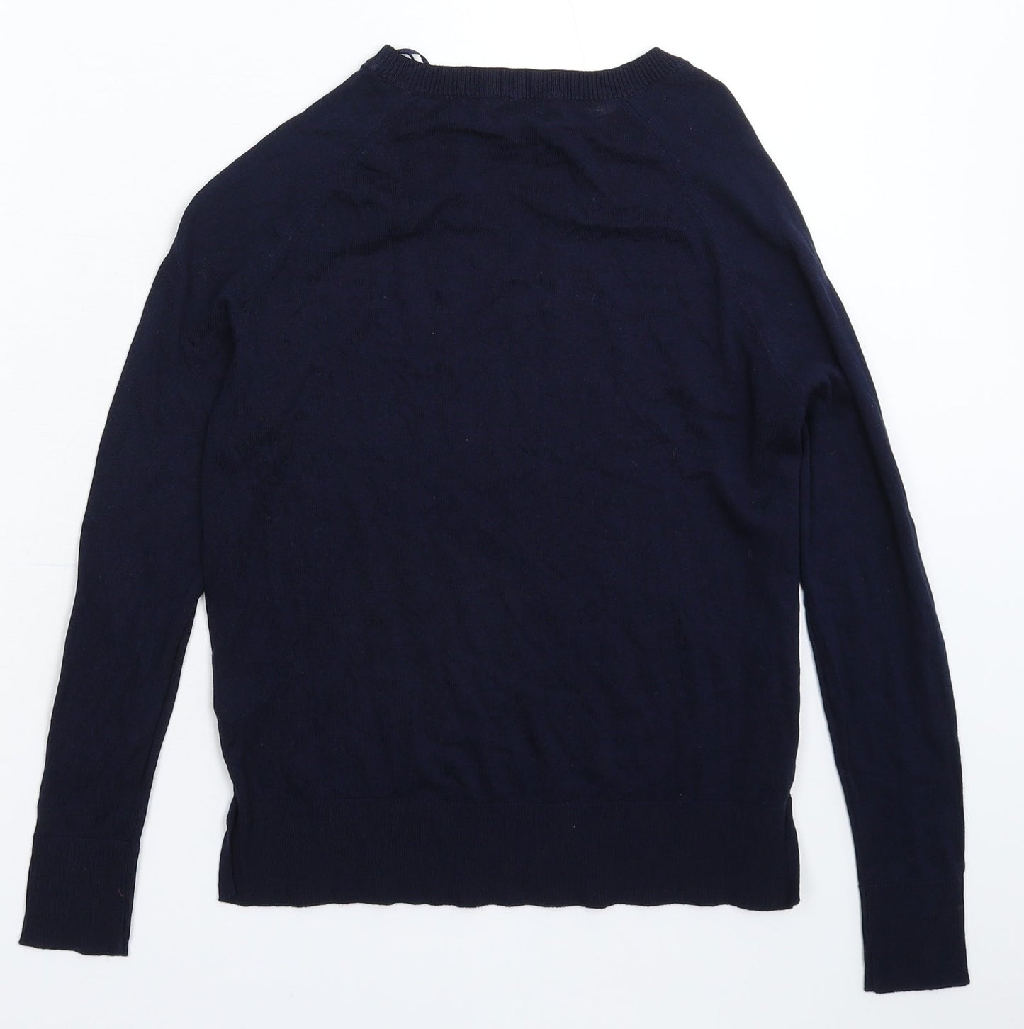 M&Co Womens Blue  Knit Pullover Jumper Size 8