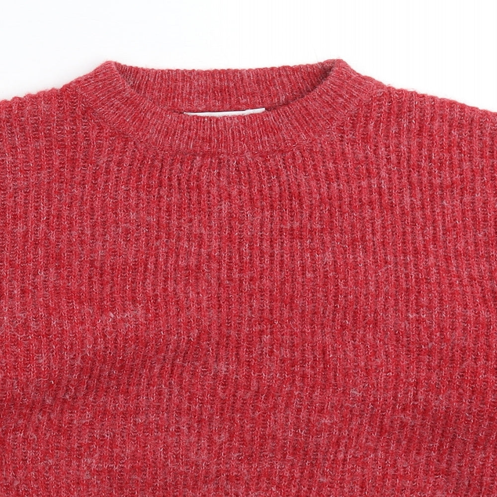 By Swan Womens Red  Knit Pullover Jumper One Size