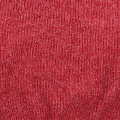 By Swan Womens Red  Knit Pullover Jumper One Size