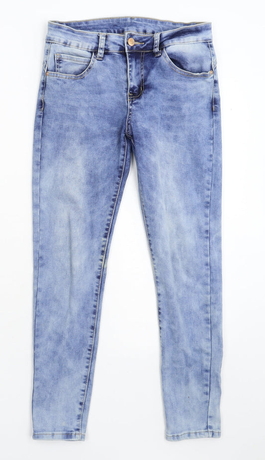Preworn Womens Blue  Denim Skinny Jeans Size M L26 in