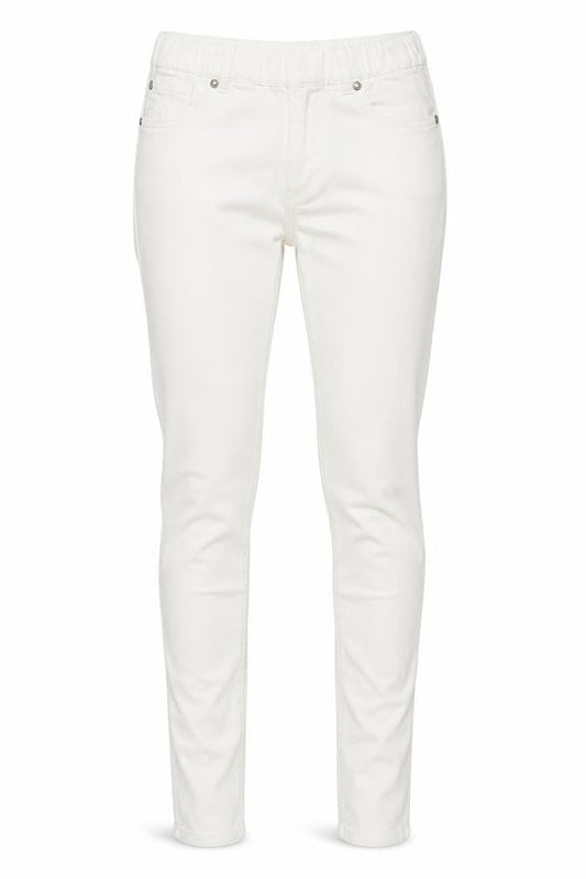 Denim & Co. Womens White  Denim Jegging Jeans Size 10 L30 in