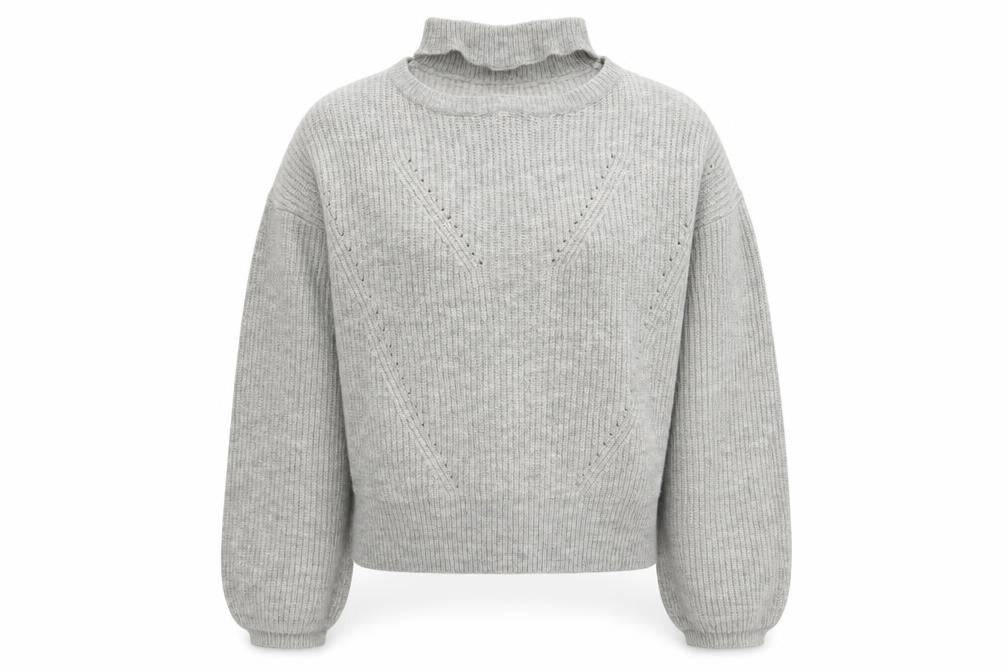 Primark Womens Grey  Knit Pullover Jumper Size 12