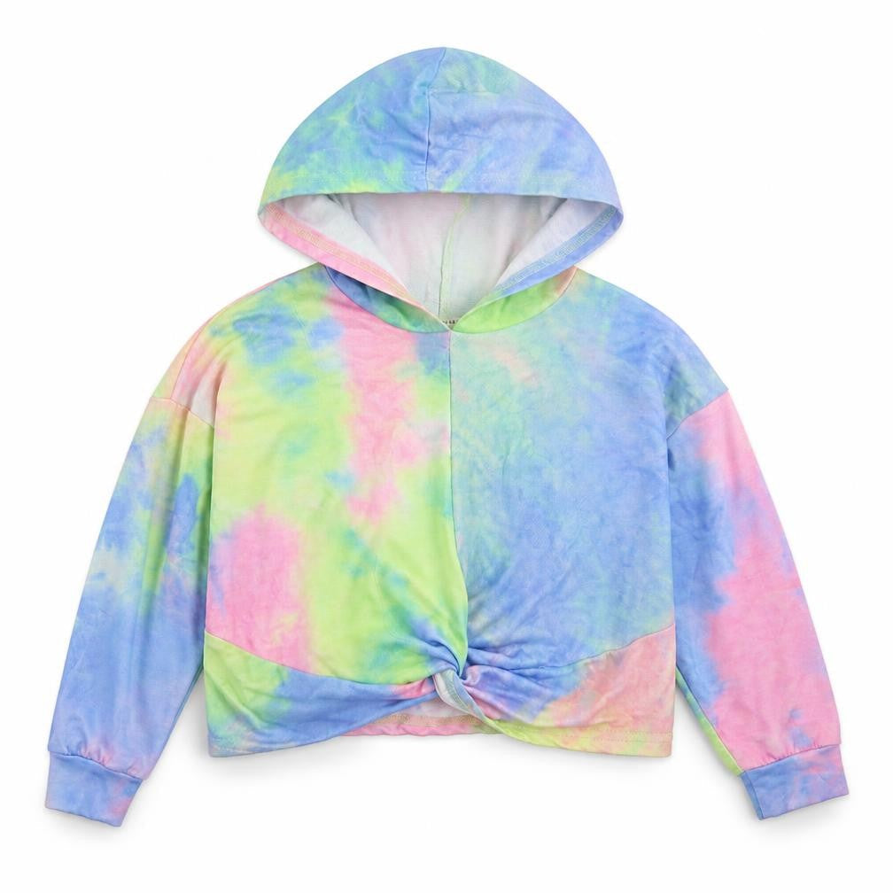 SheIn Girls Multicoloured  Rayon Pullover Hoodie Size 7 Years
