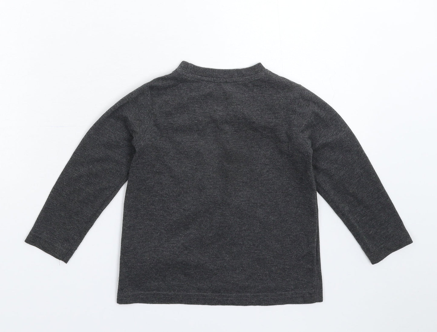 Primark Boys Grey   Basic T-Shirt Size 2-3 Years