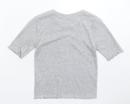 Preloved Atmosphere Womens Grey   Basic T-Shirt Size 8 - Back