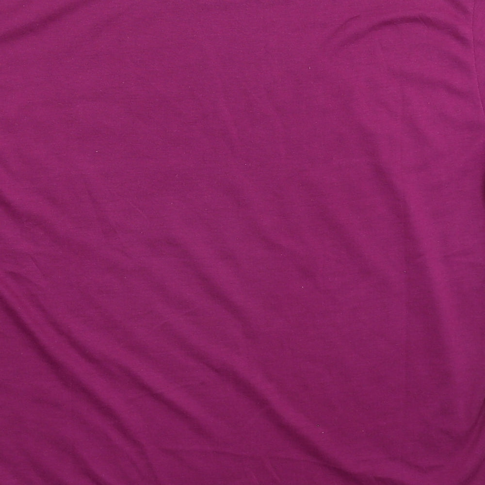 Fashion Womens Purple   Basic T-Shirt Size S