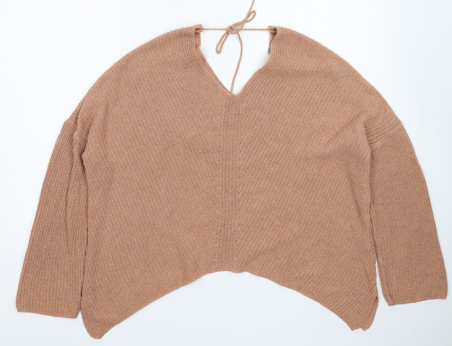 ASOS Womens Beige  Knit Pullover Jumper Size 10  - Oversized
