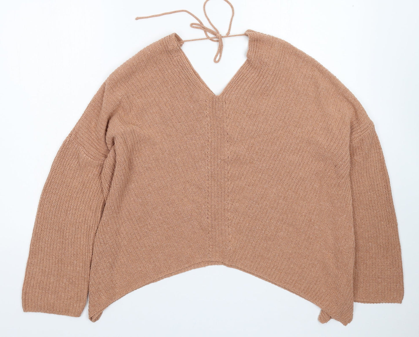 ASOS Womens Beige  Knit Pullover Jumper Size 10  - Oversized