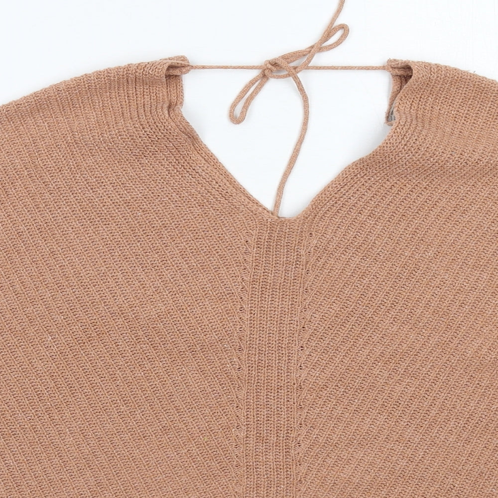 ASOS Womens Beige  Knit Pullover Jumper Size 10  - Oversized