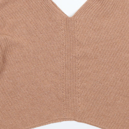 Preloved ASOS Womens Beige  Knit Pullover Jumper Size 10  - Oversized - Label
