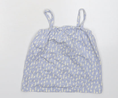 Preloved Nutmeg Girls Blue   Basic Tank Size 6-7 Years - Front