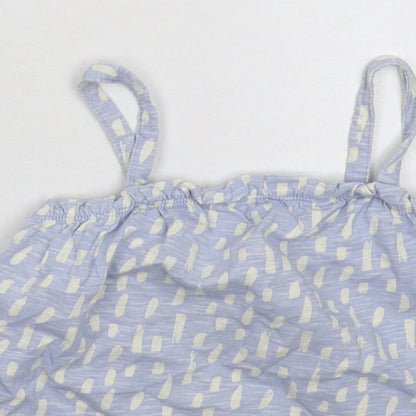 Preloved Nutmeg Girls Blue   Basic Tank Size 6-7 Years - Detail