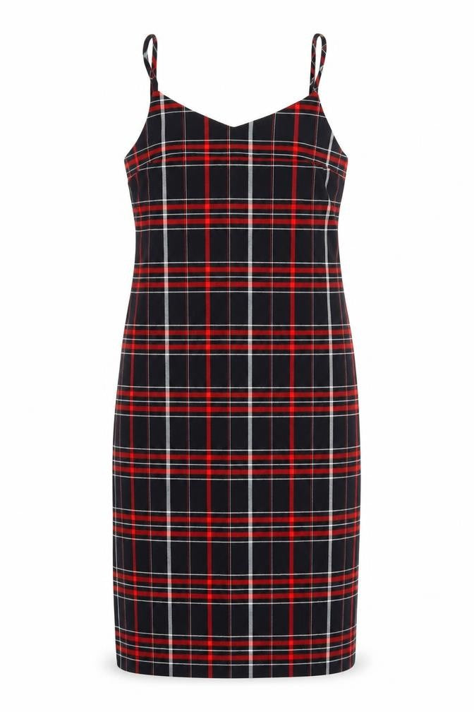 New Look Womens Multicoloured Check  Fit & Flare  Size 10
