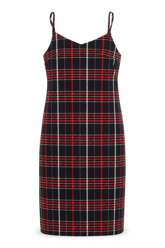 New Look Womens Multicoloured Check  Fit & Flare  Size 10