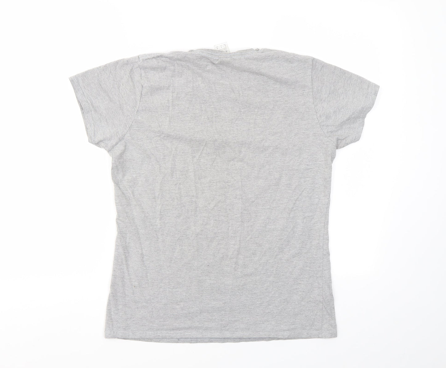 Gildan Womens Grey   Basic T-Shirt Size L