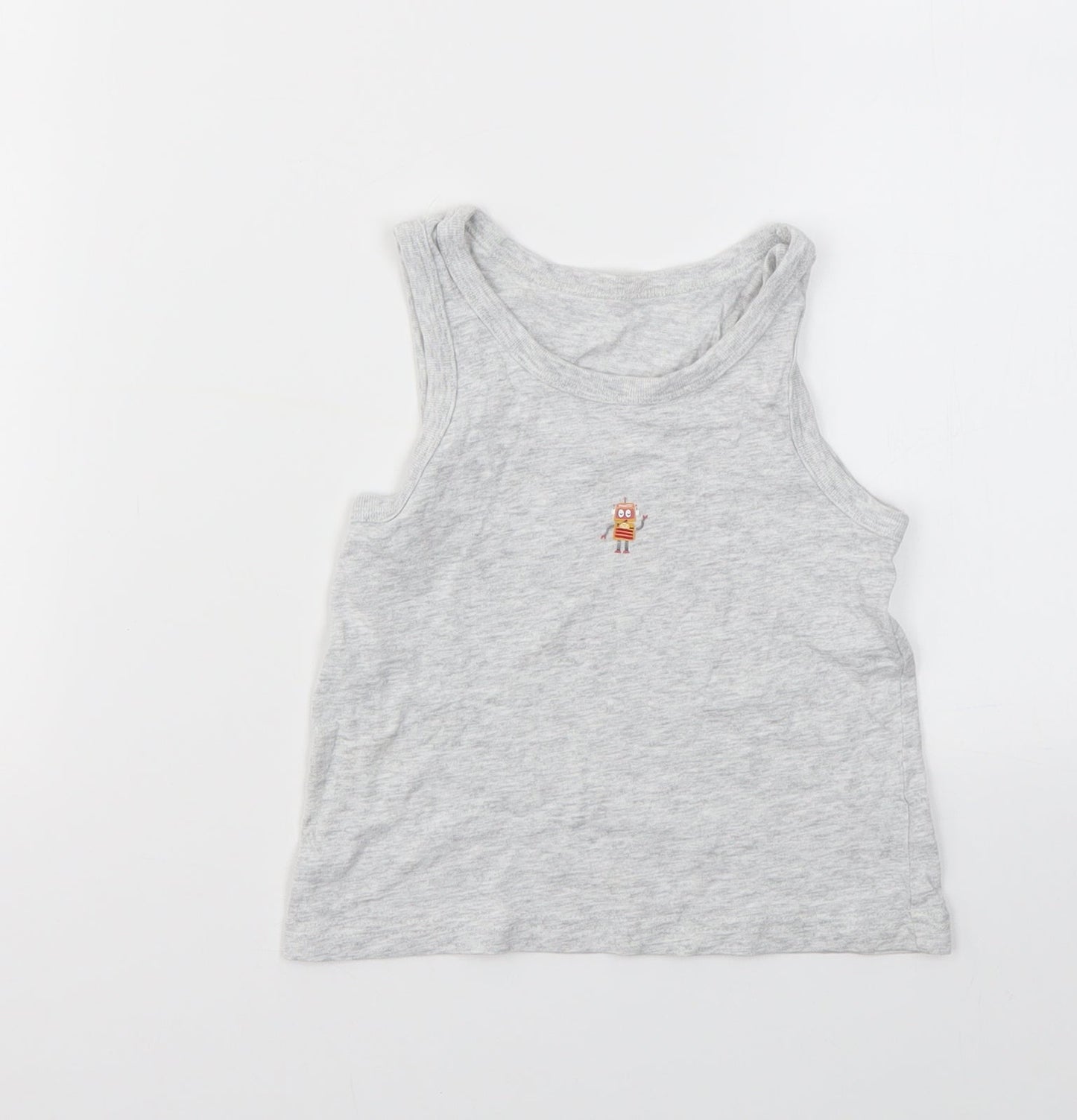 George Boys Grey Geometric  Basic T-Shirt Size 3-4 Years