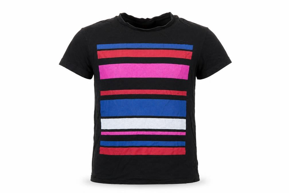 Monoprix Boys Multicoloured Striped  Basic T-Shirt Size 8 Years