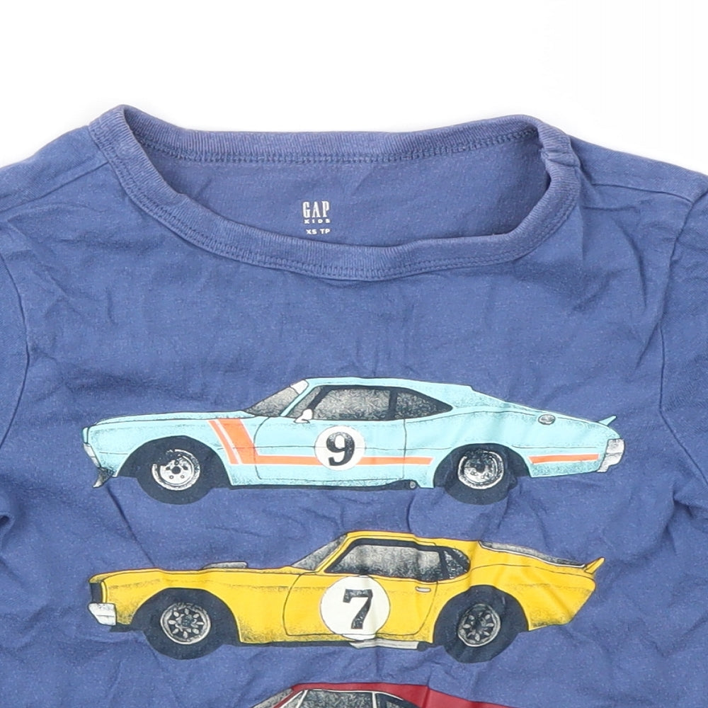 Gap Boys Blue Geometric  Basic T-Shirt Size XS