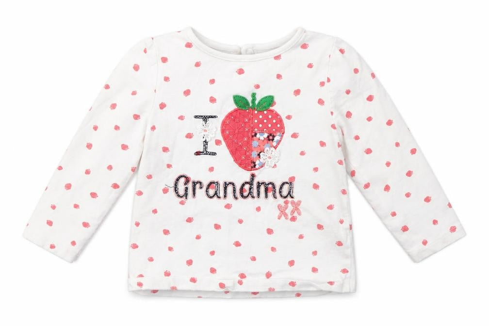 M&Co Girls Multicoloured Geometric  Basic T-Shirt Size 12-18 Months