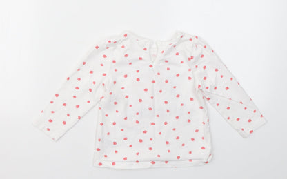 M&Co Girls Multicoloured Geometric  Basic T-Shirt Size 12-18 Months