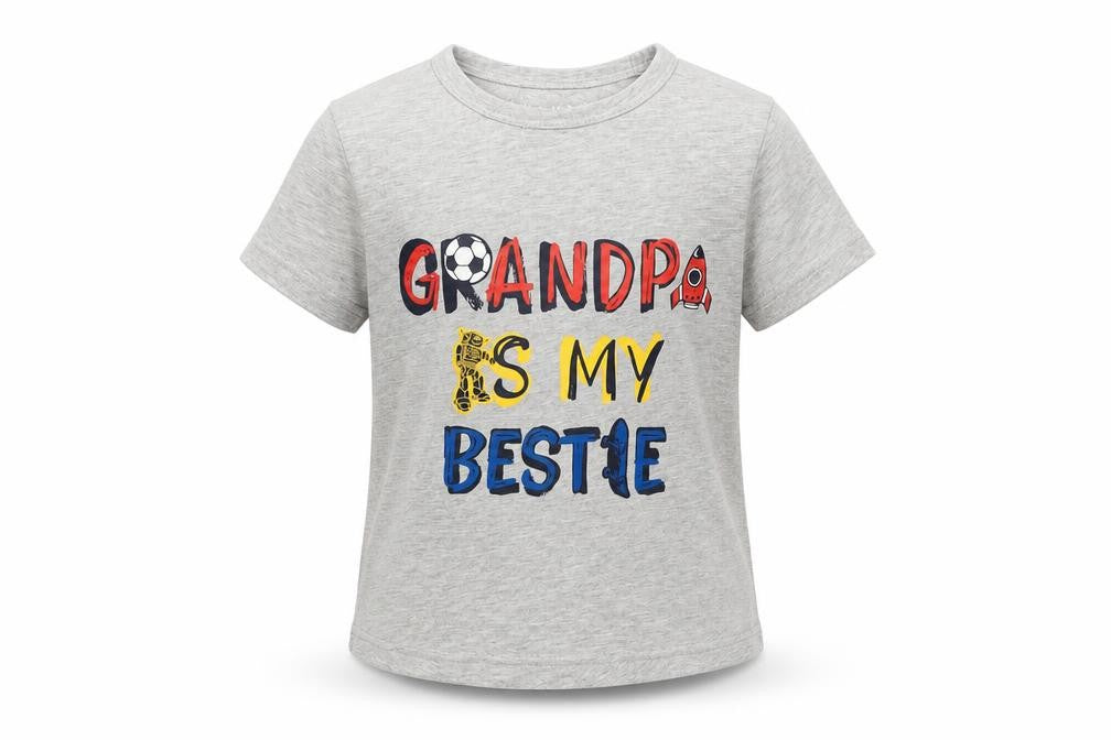 Nutmeg Baby Grey Geometric  Basic T-Shirt Size 12-18 Months