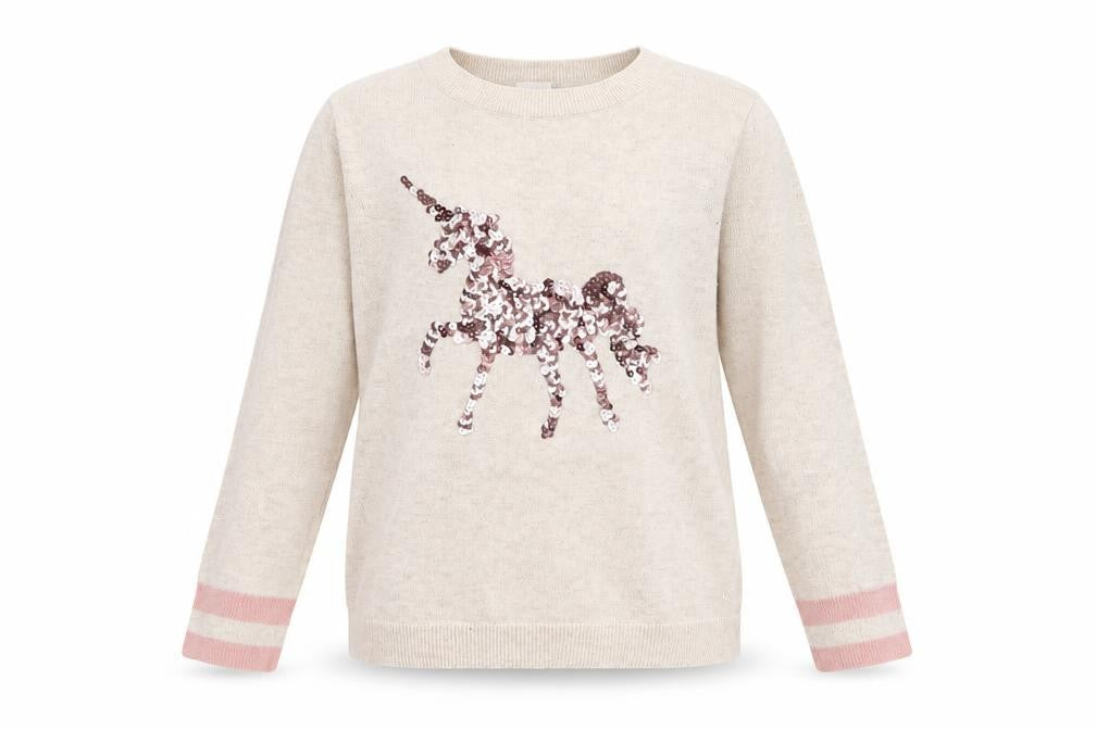 Gap Girls Ivory Geometric  Pullover Jumper Size S