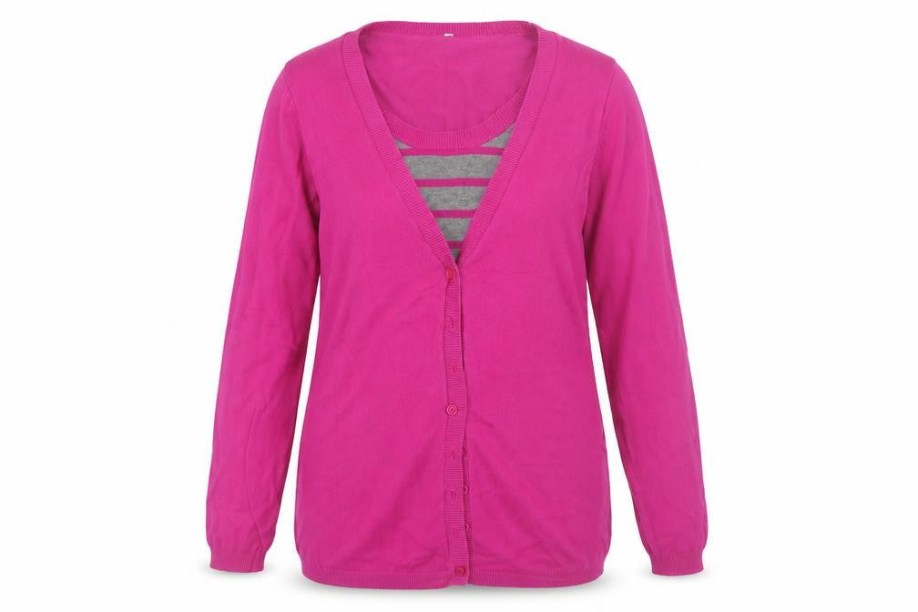 BHS Womens Pink Striped  Pullover Jumper Size 14