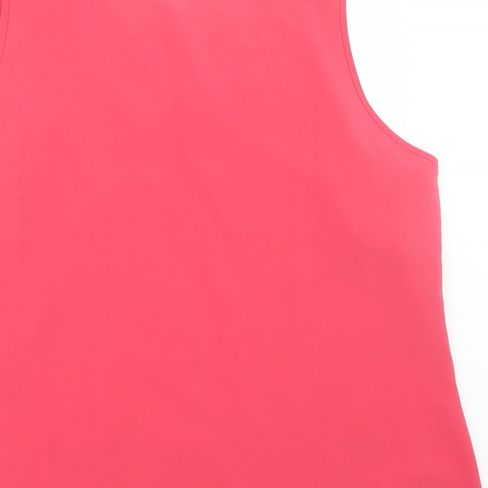 M&S Womens Pink   Basic Tank Size 18