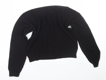 PRETTYLITTLETHING Womens Black   Pullover Jumper Size 4