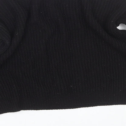 PRETTYLITTLETHING Womens Black   Pullover Jumper Size 4