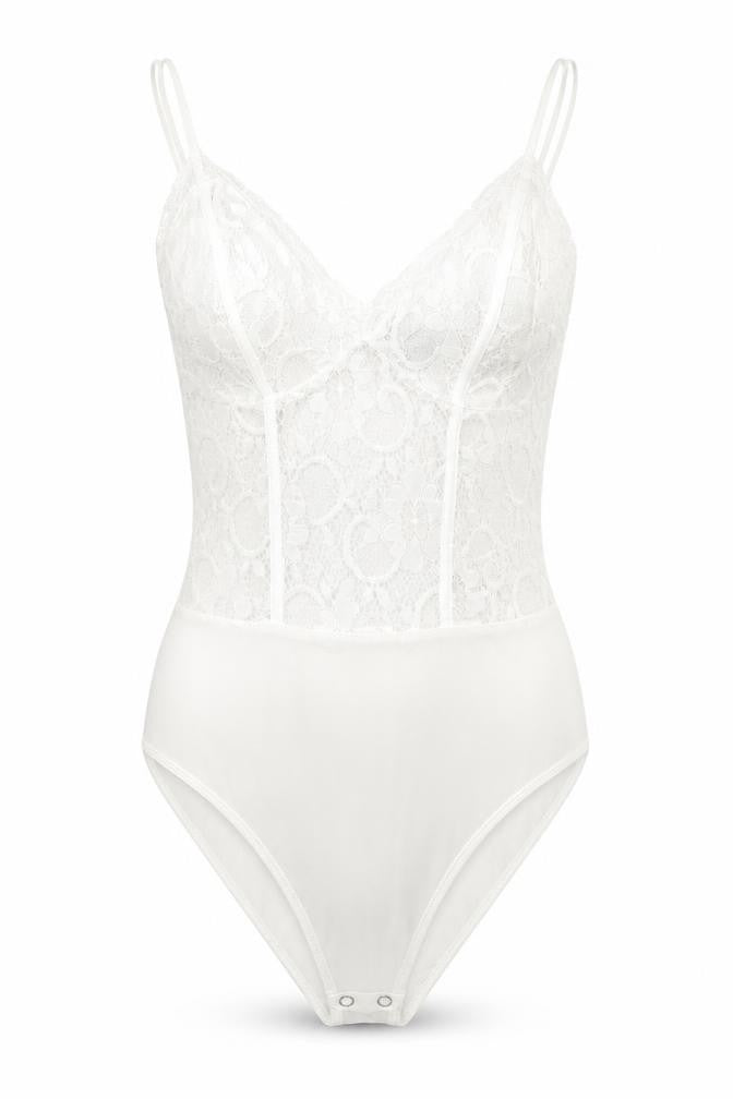 New Look Womens White Floral  Catsuit One-Piece Size 8