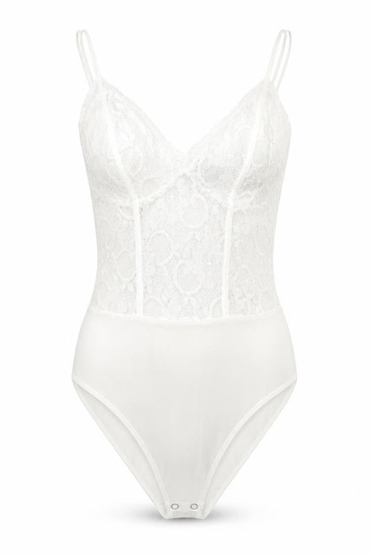 New Look Womens White Floral  Catsuit One-Piece Size 8
