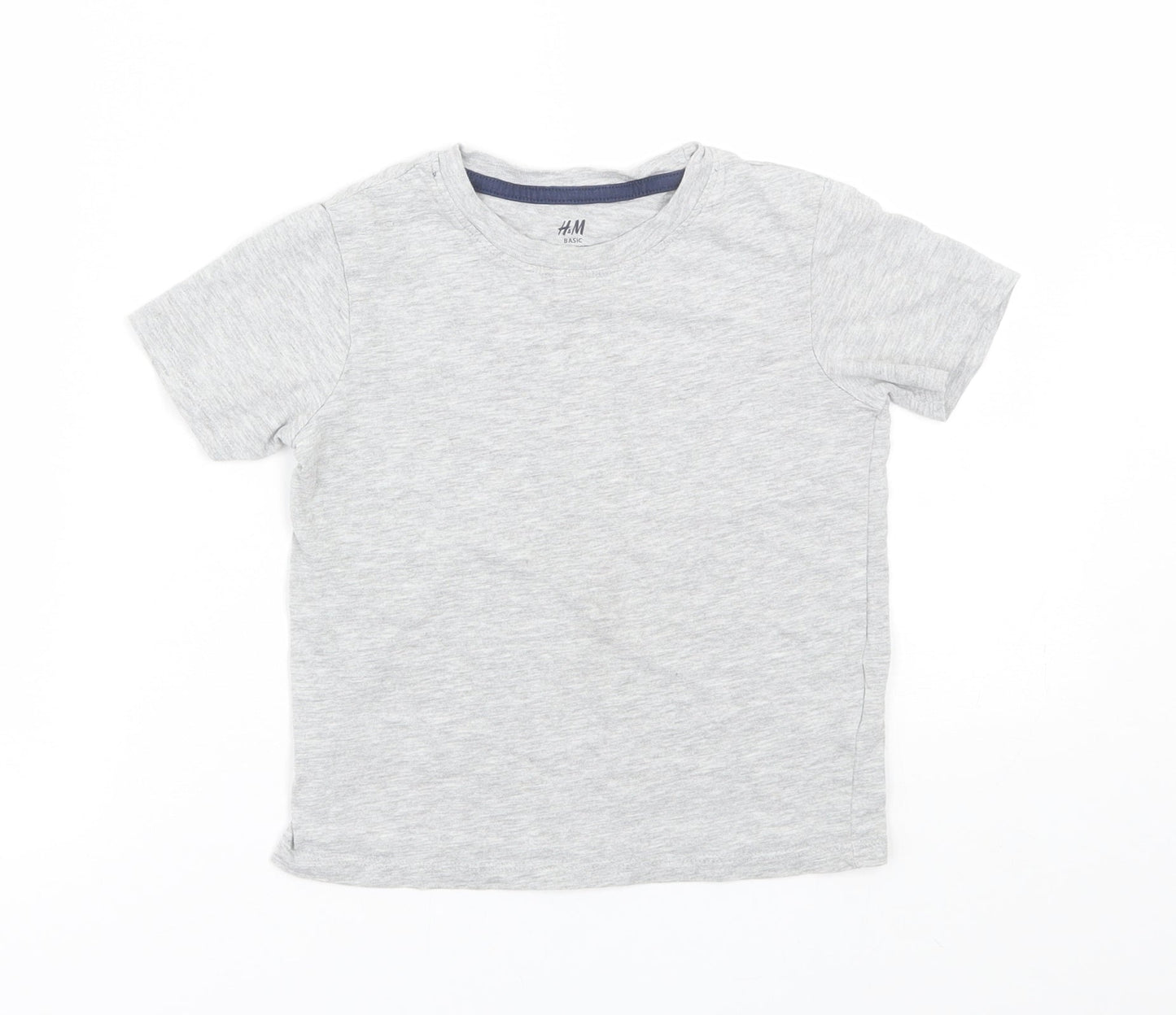 H&M Girls Grey   Basic T-Shirt Size 5-6 Years
