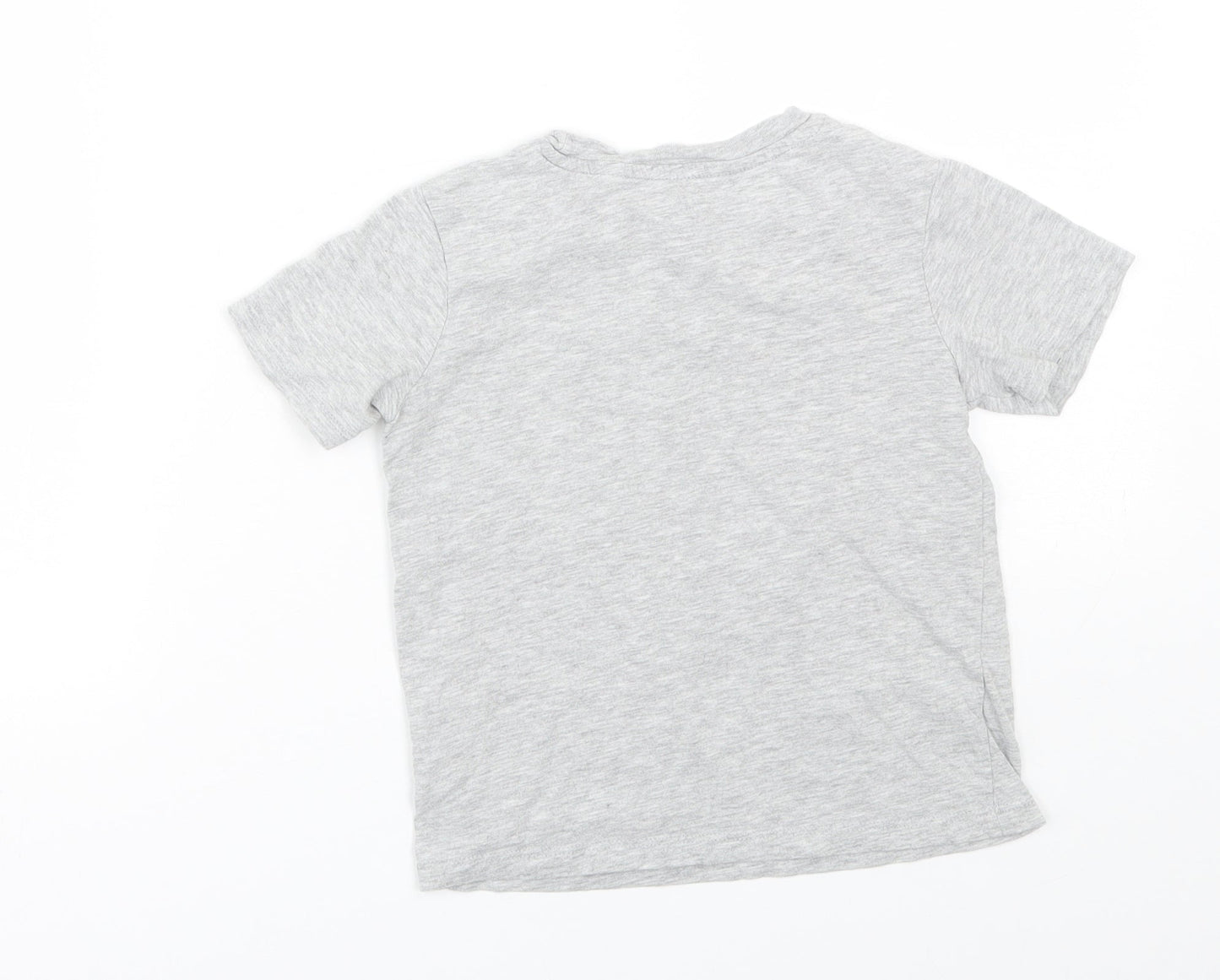 H&M Girls Grey   Basic T-Shirt Size 5-6 Years