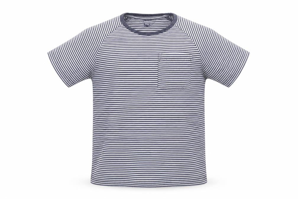 TU Boys Blue Striped  Basic T-Shirt Size 6-7 Years