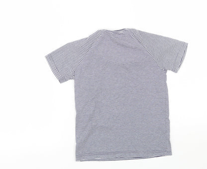 Tu Boys Blue Striped  Basic T-Shirt Size 6-7 Years
