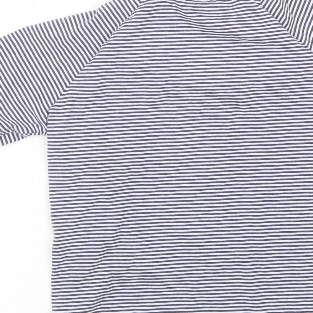 TU Boys Blue Striped  Basic T-Shirt Size 6-7 Years